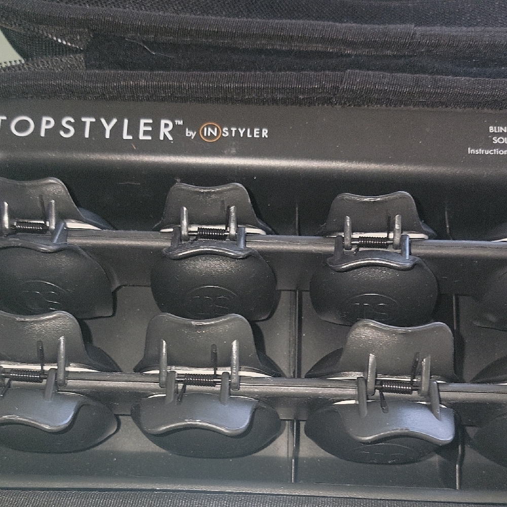Topstyler By In-style Ceramin Rollers'Black and Gold Case